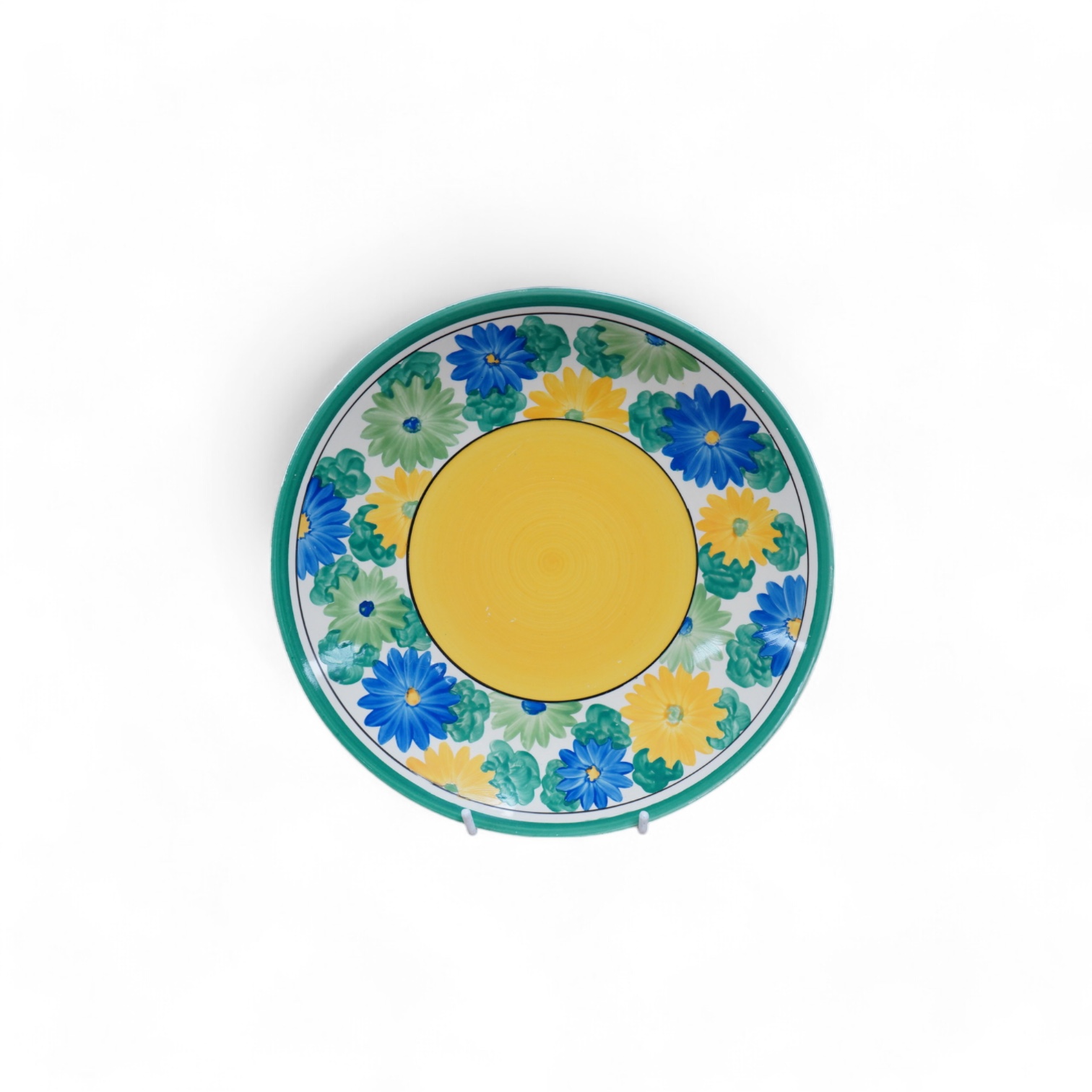 A Clarice Cliff Bizarre Sungay plate, 23cm diameter. Condition - light wear